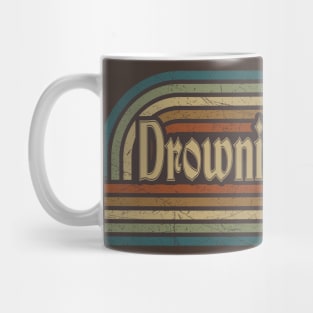 drowning pool vintage stripes Mug